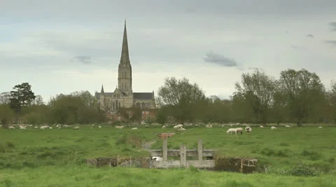 Salisbury cathedral Stock Footage 23177671