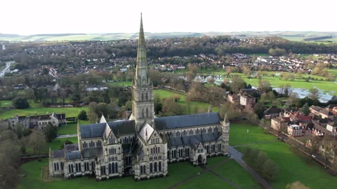 Salisbury Cathedral Stock Footage 264148415