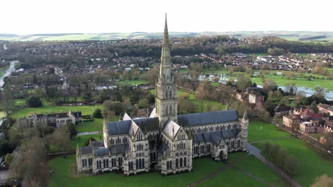 Salisbury Cathedral Stock Footage 264148605