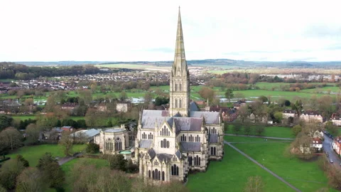 Salisbury Cathedral Stock Footage 264148892