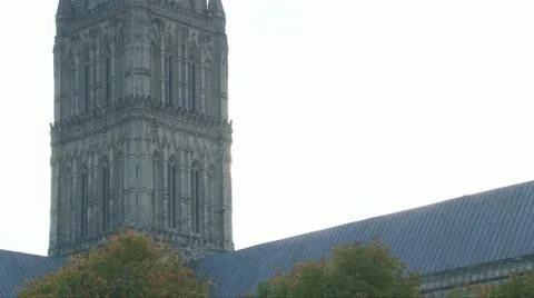 Salisbury Cathedral Spire Stock Footage 11129251
