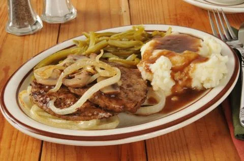 Salisbury steak Stock Photos