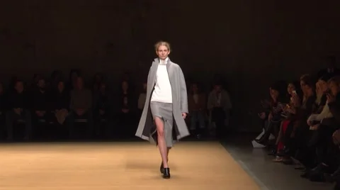 Sally LaPointe Show Fall 2015 Collection NYFW 01 Stock Footage 57133423