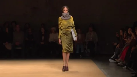 Sally LaPointe Show Fall 2015 Collection NYFW 02 Stock Footage 57133432