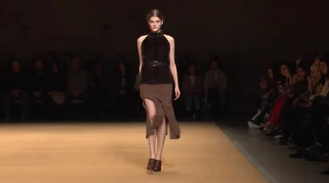 Sally LaPointe Show Fall 2015 Collection NYFW 03 Stock Footage 57133437