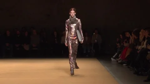 Sally LaPointe Show Fall 2015 Collection NYFW 04 Stock Footage 57133446