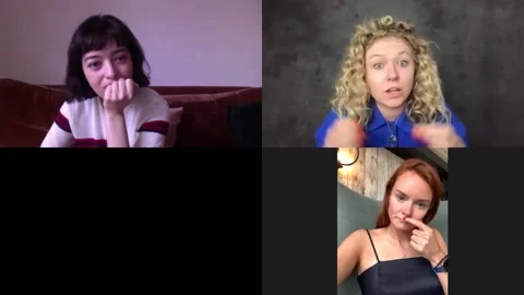 Sally Messham in interview about 'Our Ladies' with actress Rona Morison - 2021 Video stock 161187564