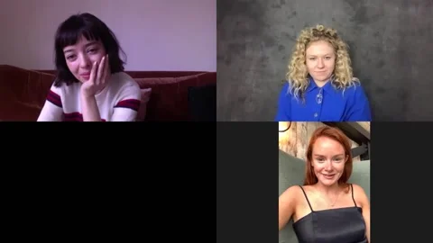 Sally Messham in interview about 'Our Ladies' with actress Marli Siu - 2021 Video stock 161187576