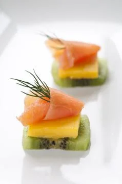 Salmon Appetizer 스톡 사진