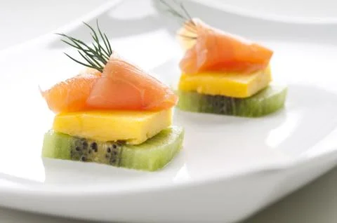 Salmon Appetizer Foto stock