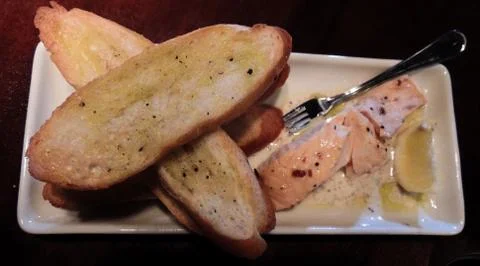 Salmon Appetizer Stock Photos