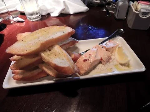 Salmon Appetizer Stock Photos