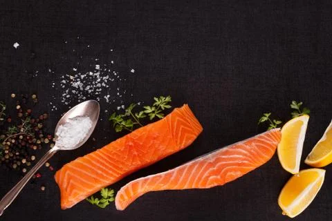 Salmon background with copyspace. Stock Photos