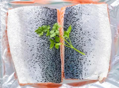 Salmon for baking Stock Photos