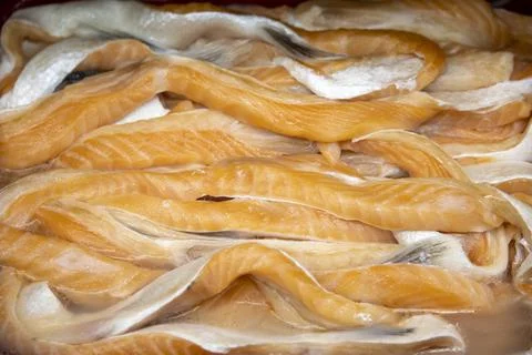 Salmon belly Stock Photos