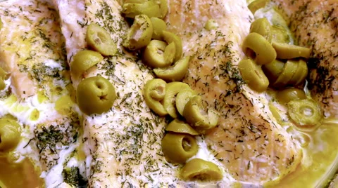 Salmon Butter Boiling Stock Footage 1857612