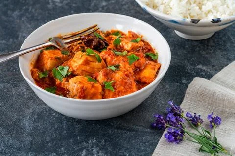 Salmon curry Stock Photos