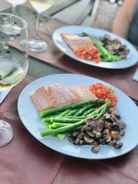 SALMON DISH Stock Photos