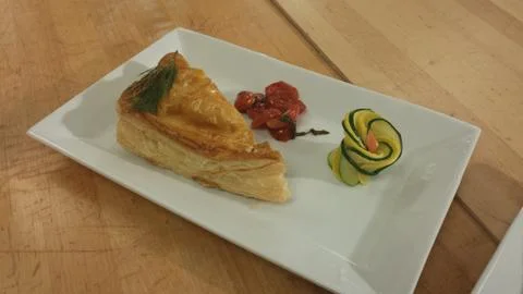 Salmon En Croute Stock Photos
