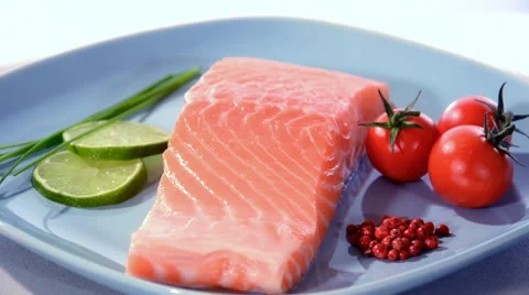 Salmon fillet Video stock 37690535
