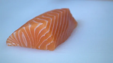Salmon fillet Video stock 128609614