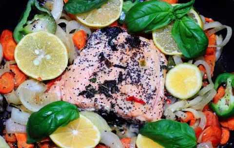 Salmon fillet Stock Photos
