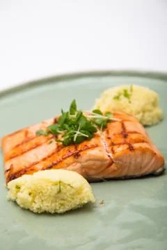 Salmon fillet Stock Photos