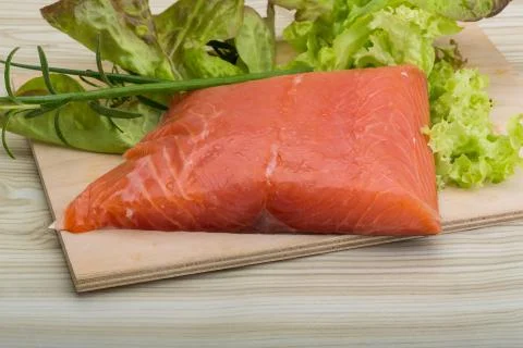 Salmon fillet Foto stock