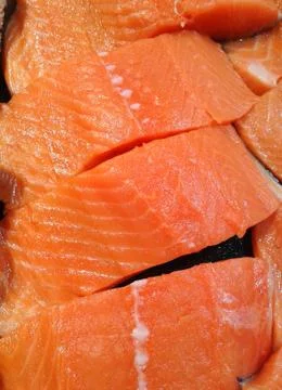 Salmon fillet Stock Photos