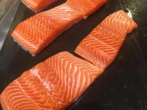 Salmon fillet 写真素材