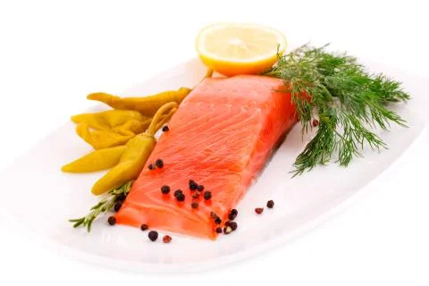 Salmon fillet Stock Photos