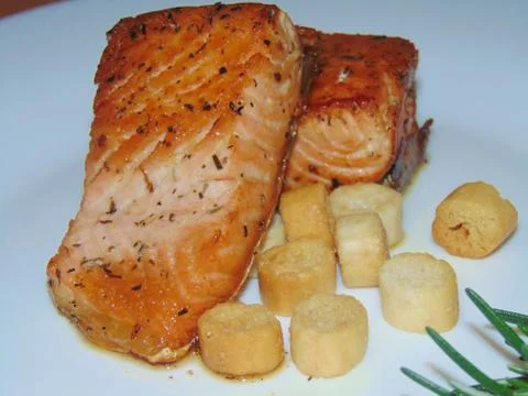 Salmon fish. Foto stock