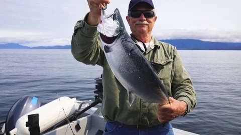 Salmon Fishing Video stock 78079748