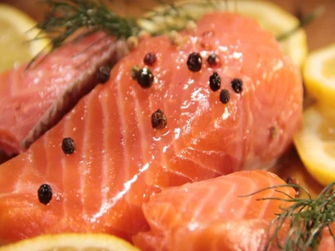 Salmon Video stock 78242764