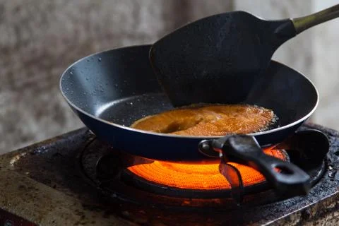 Salmon fried, Stock Photos