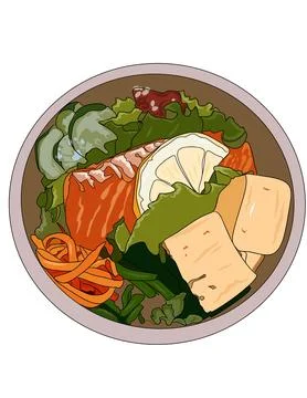 Salmon grill Stock Illustration