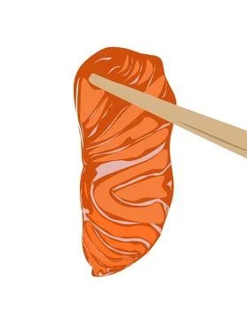 Salmon grill Stock Illustration