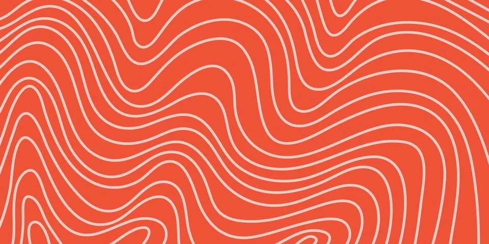 Salmon meat fillet texture pattern background. Stock Illustration
