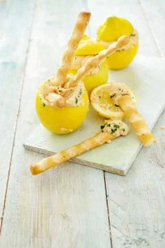 Salmon mouse dip Stock Photos