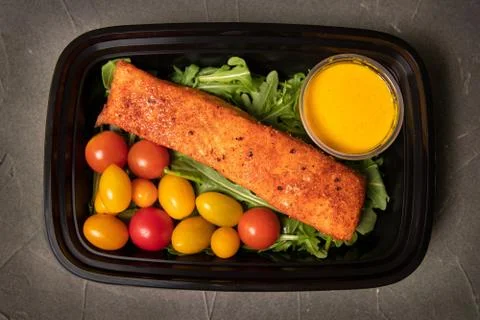 Salmon ready to go Stock Photos