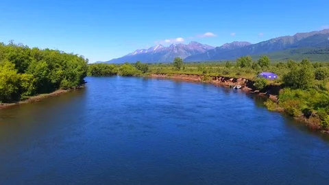 Salmon Return to Spawn Kamchatka august 2018 Stock Footage 119961141