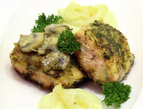 Salmon roasts Stock Photos