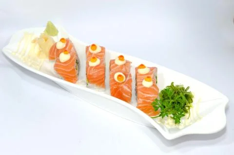 Salmon Roll Foto stock