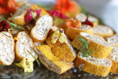 Salmon rolls Foto stock
