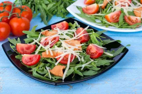 Salmon salad Stock Photos