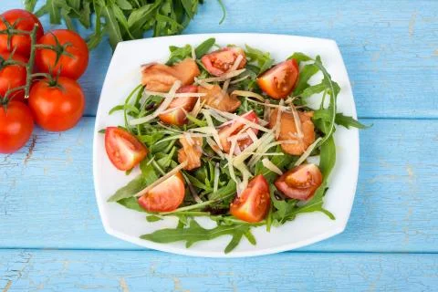 Salmon salad Stock Photos