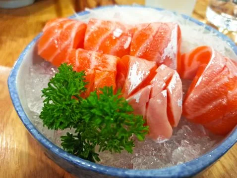 Salmon salad Stock Photos