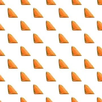 Salmon sandwich food triangle pattern seamless design イラスト素材