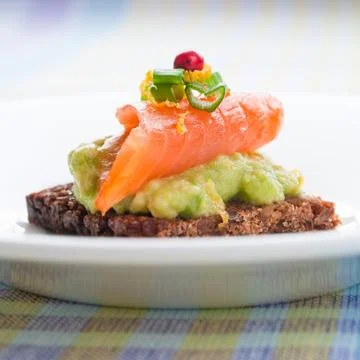 Salmon sandwich Foto stock