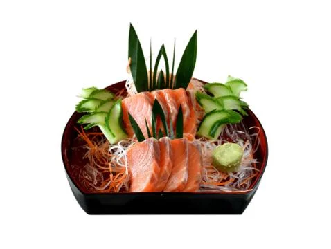 Salmon sashimi Stock Photos